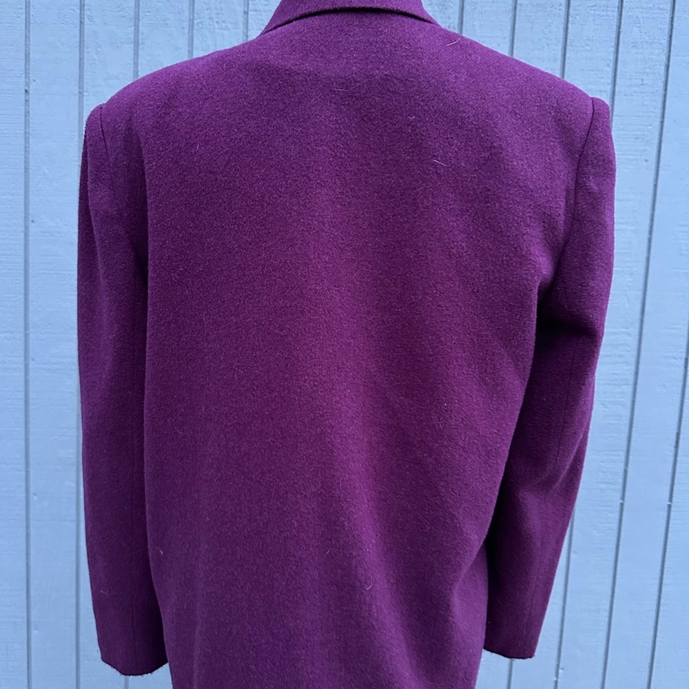 Pretty Plum Wool Blend Blazer - Picture 7 of 11